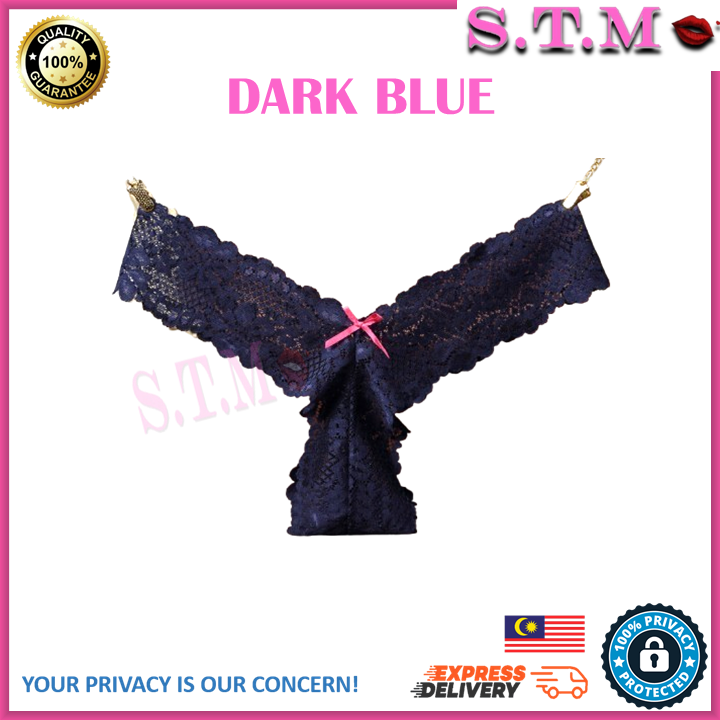 Women Sexy G String Transparent Lace Underwear Hollow Panties T Back Thong