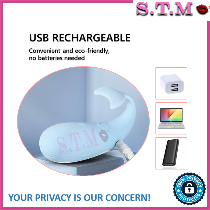 App-Controlled Whale Vibrator – 10 Vibration Modes & USB Rechargeable