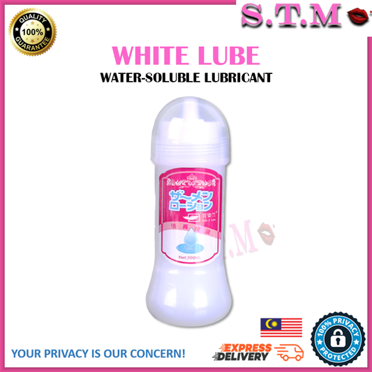 WHITE LUBE Gel 200ML – Water-Based Creamy Lubricant for Men & Women