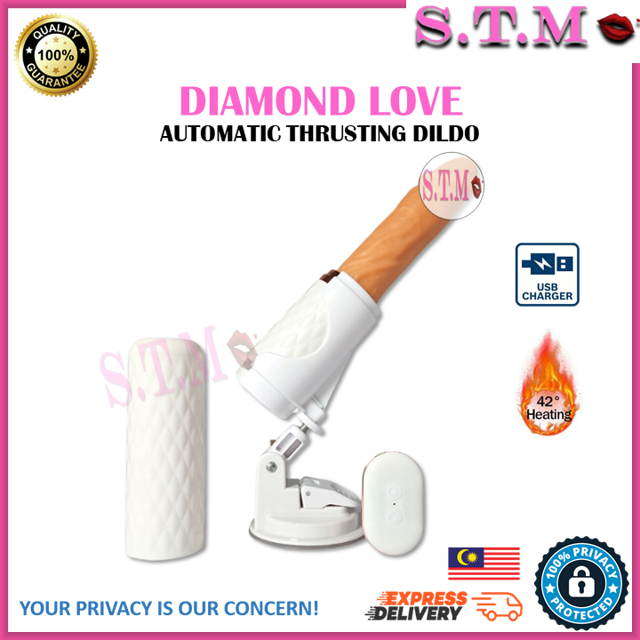 𝐇𝐀𝐍𝐃𝐒-𝐅𝐑𝐄𝐄 'Diamond Love' Fully Automatic Telescopic Penis Thrusting Machine