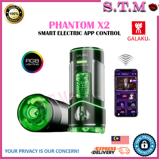 GALAKU Phantom X AI Smart Electric Masturbator Cup Automatic Suction & Vibration with Remote Control