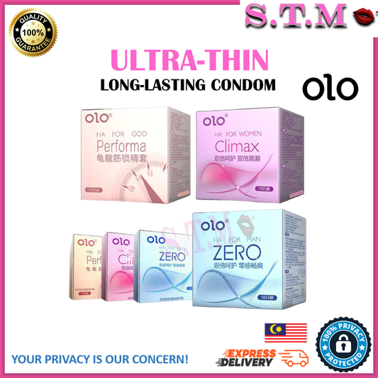 OLO 001 Ultra-Thin Condoms – Time Delay & Spike Particles for Long-Lasting Pleasure