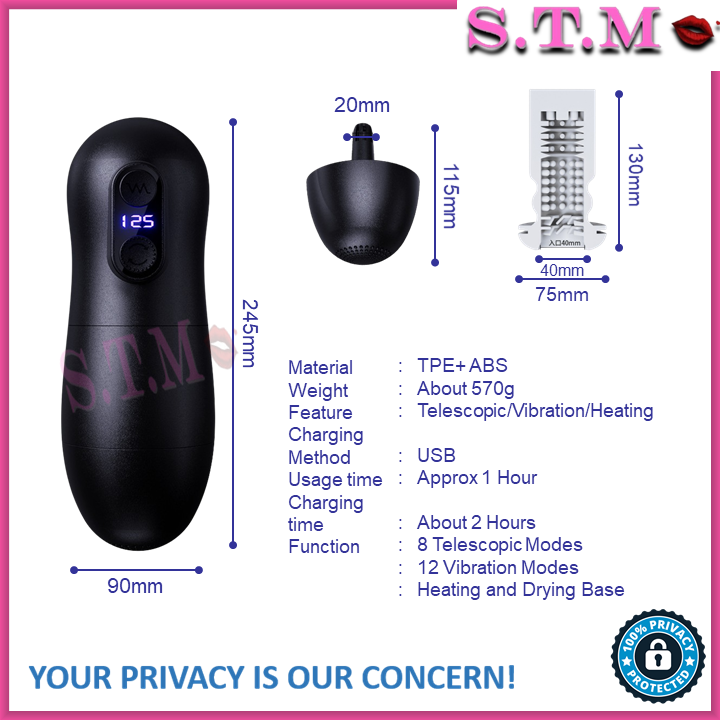MIZZZEE SUBMARINER PRO Automatic Retractable Masturbation Cup for Men