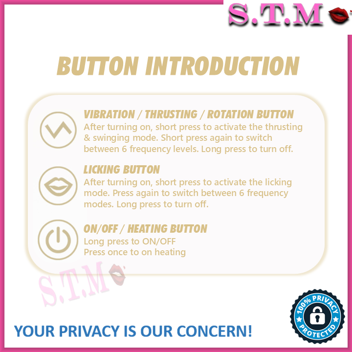 JIUAI BEAD SPIN Dual G Spot Clitoral Vibrator Thrusting & Rotating Dildo Shape AV Massager With Tongue Licking