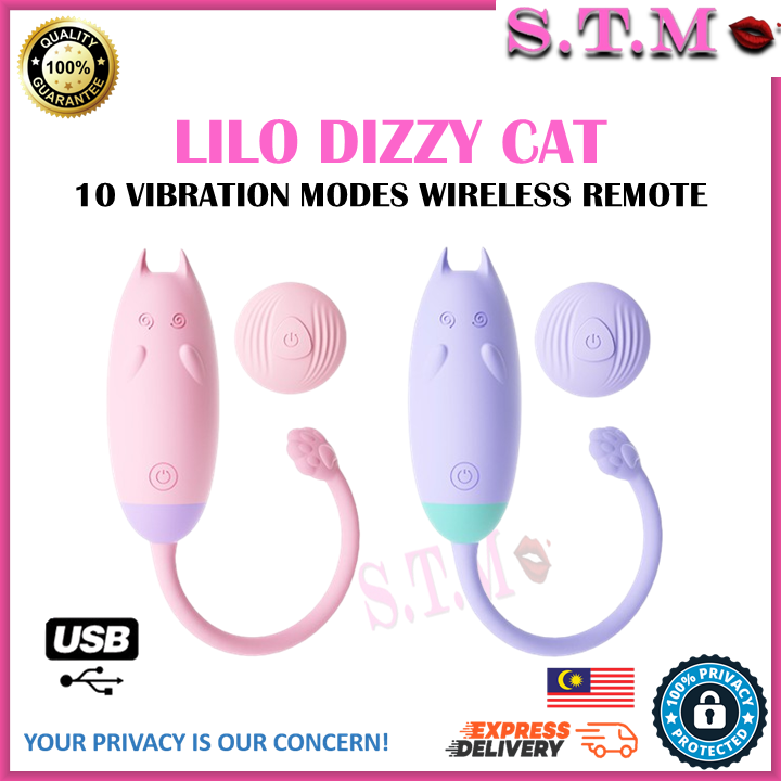 LILO Dizzy Cat Wireless Remote Control Vibrating Egg with 10 Vibration Modes