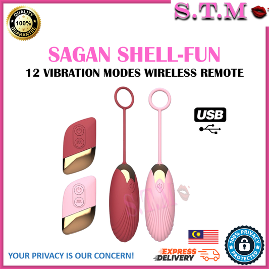 SAGAN SHELL-FUN Wearable Vibrating Egg with 12 Vibration Modes
