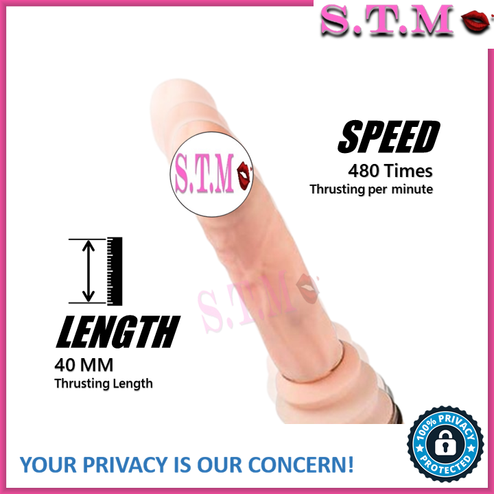 𝐇𝐀𝐍𝐃𝐒-𝐅𝐑𝐄𝐄 Cyclone Fire Telescopic Dildo Machine – Powerful Thrusting Vibrator for Women