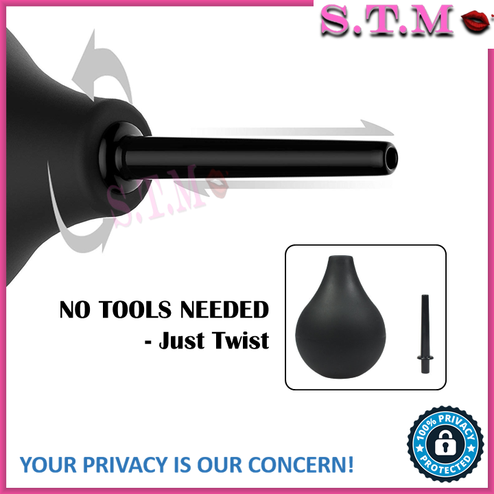 220ml Enema Bulb for Men & Women Vaginal & Anal Cleansing Douche for Intimate Hygiene