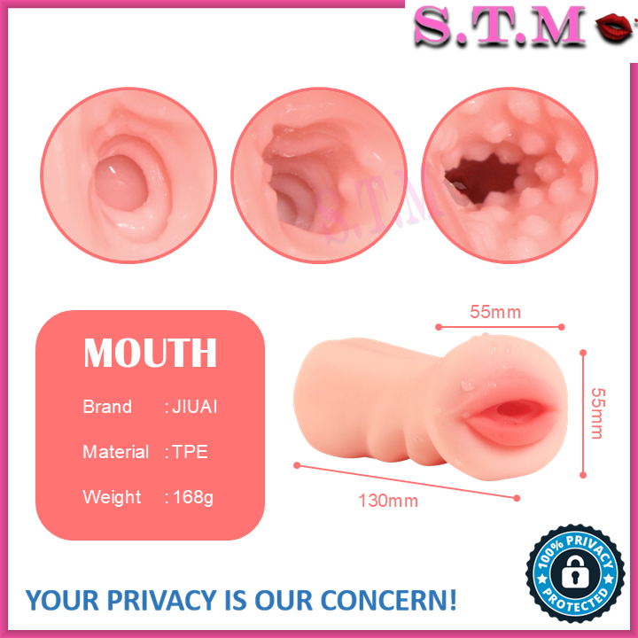 JIUAI Cute Anime Style Pocket Fake Pussy Male Masturbation Cup TPE Silicone