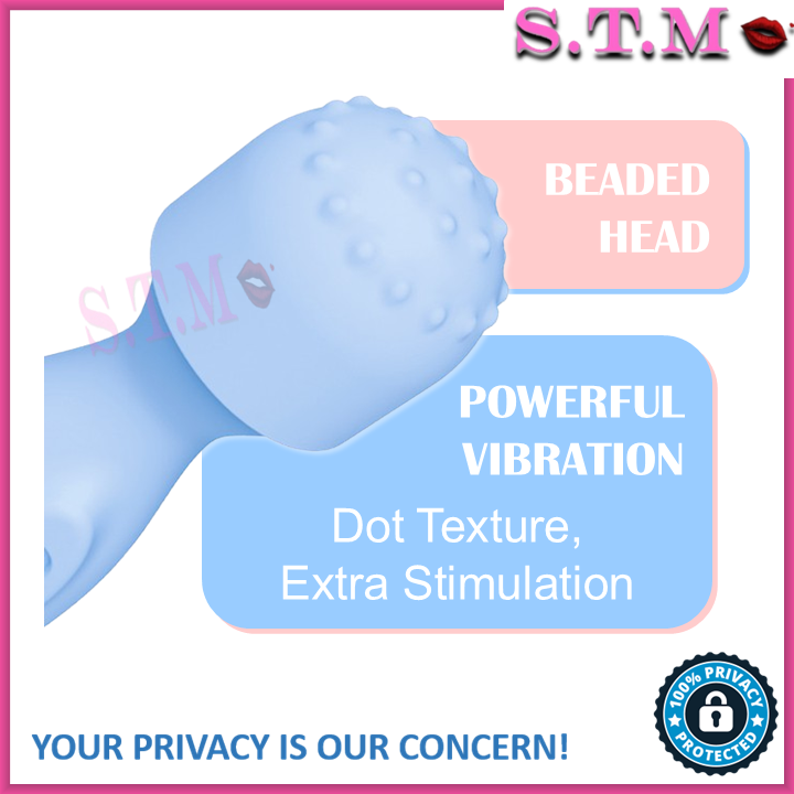 Portable Mini Baby Bottle AV Massager with Beaded Head and Soft Touch