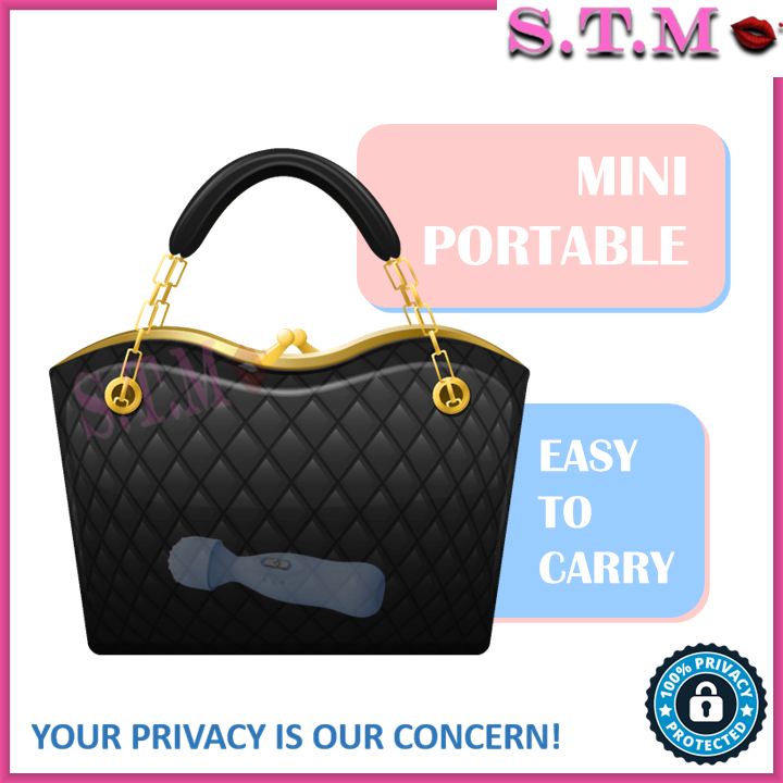 Portable Mini Baby Bottle AV Massager with Beaded Head and Soft Touch