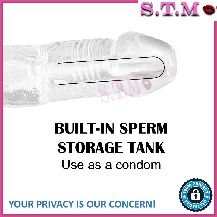 Reusable 18cm Penis Sleeve Extender Realistic Textured Cock Extender