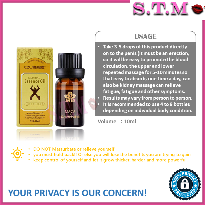 MACA Men Health Care Enlarge Massage oil Penis Growth Extension Oil