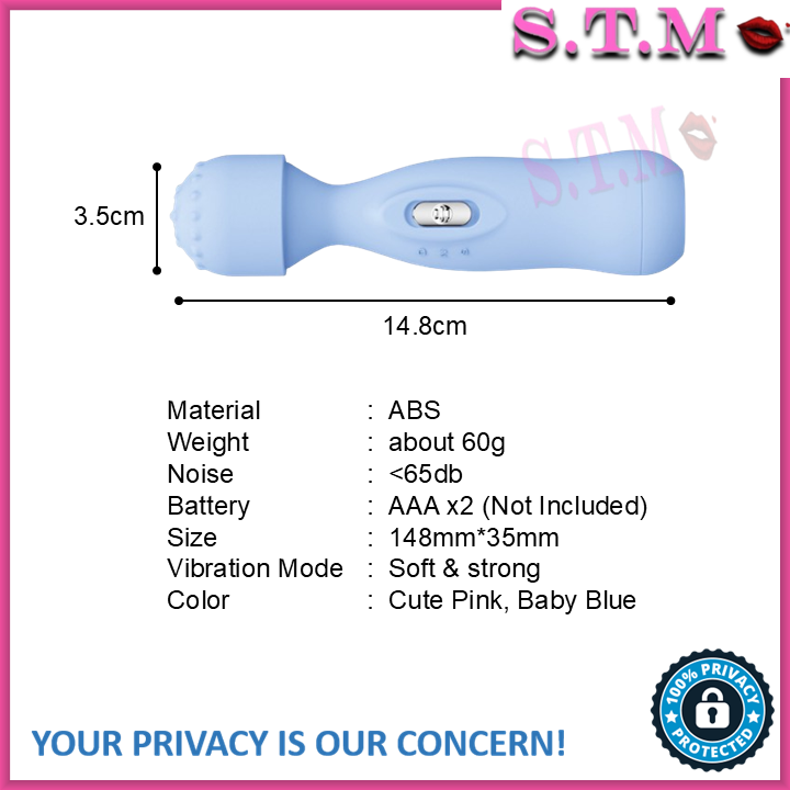 Portable Mini Baby Bottle AV Massager with Beaded Head and Soft Touch